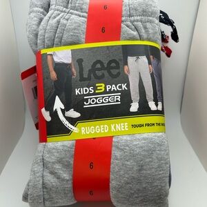 Lee Kids Gray and Navy Jogger Pants 3-Pack